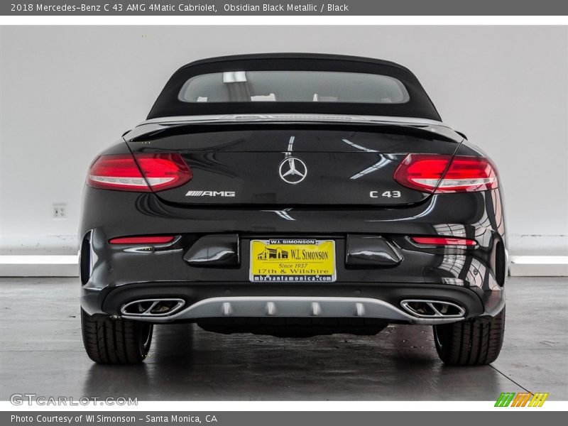 Obsidian Black Metallic / Black 2018 Mercedes-Benz C 43 AMG 4Matic Cabriolet