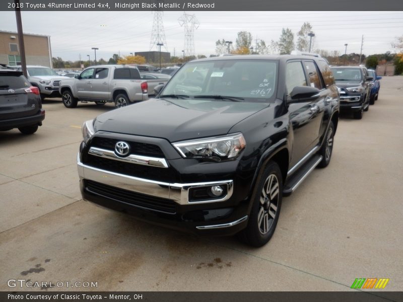 Midnight Black Metallic / Redwood 2018 Toyota 4Runner Limited 4x4