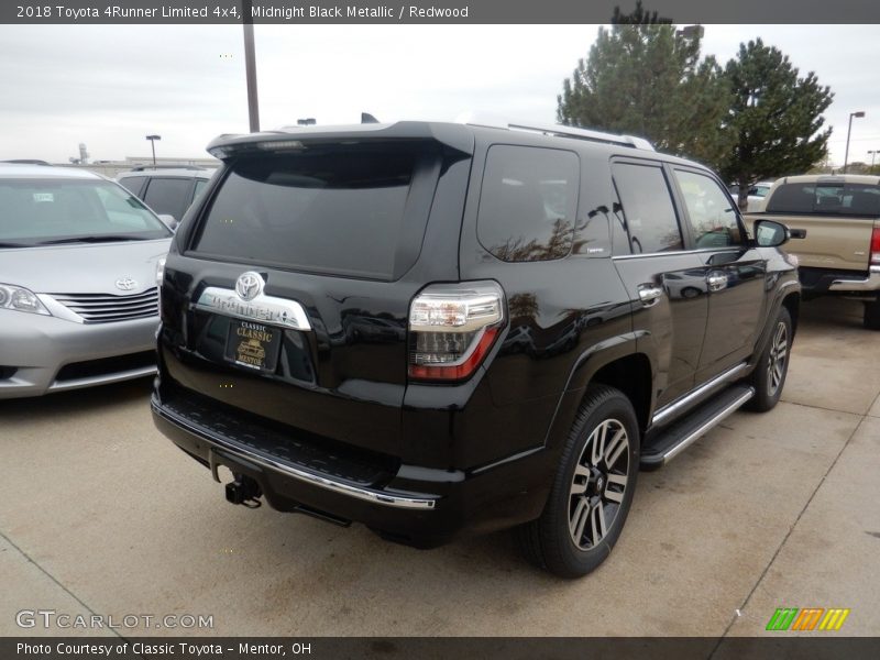 Midnight Black Metallic / Redwood 2018 Toyota 4Runner Limited 4x4