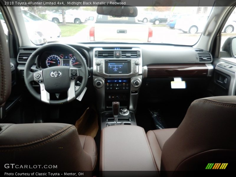 Midnight Black Metallic / Redwood 2018 Toyota 4Runner Limited 4x4
