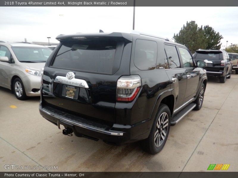 Midnight Black Metallic / Redwood 2018 Toyota 4Runner Limited 4x4