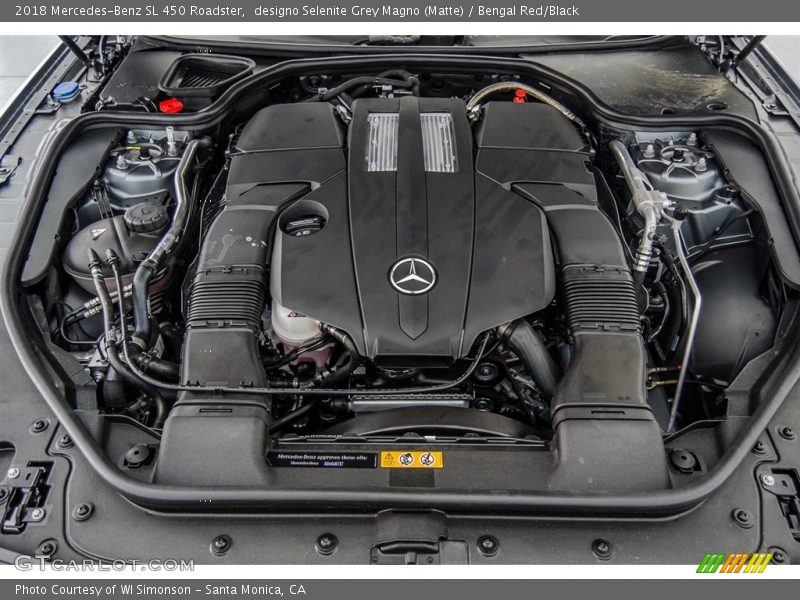  2018 SL 450 Roadster Engine - 3.0 Liter DI biturbo DOHC 24-Valve VVT V6