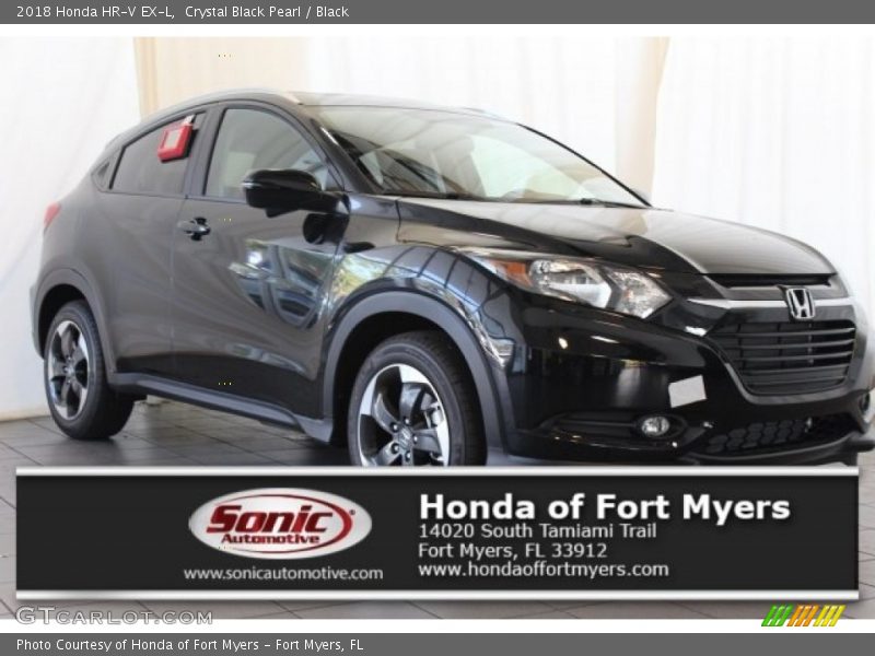 Crystal Black Pearl / Black 2018 Honda HR-V EX-L