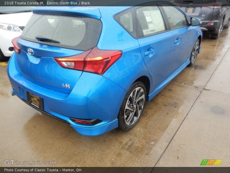 Electric Storm Blue / Black 2018 Toyota Corolla iM