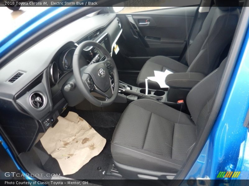 Electric Storm Blue / Black 2018 Toyota Corolla iM