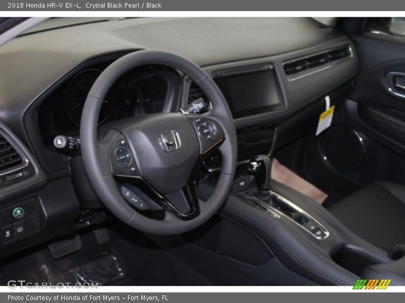 Crystal Black Pearl / Black 2018 Honda HR-V EX-L