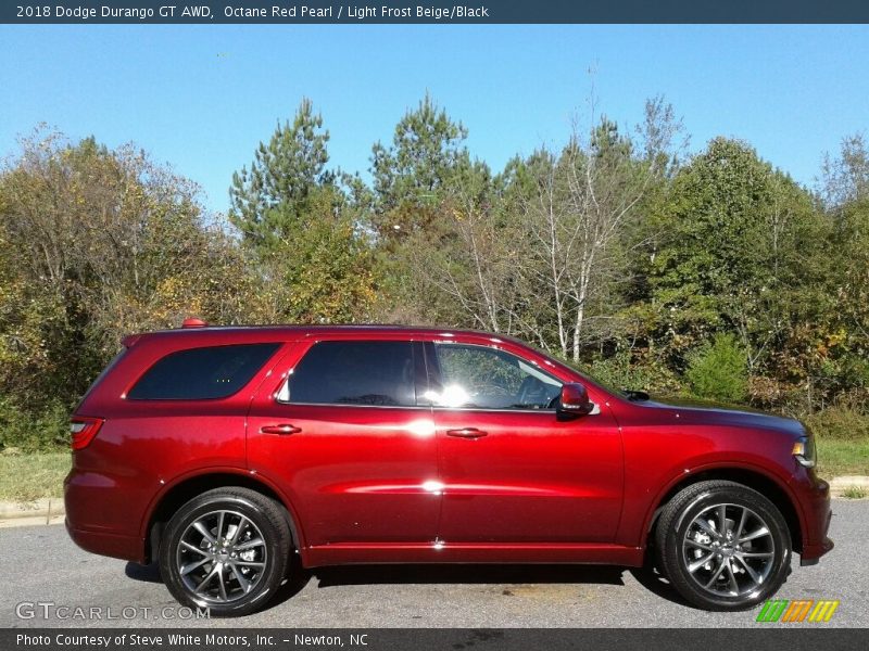 Octane Red Pearl / Light Frost Beige/Black 2018 Dodge Durango GT AWD