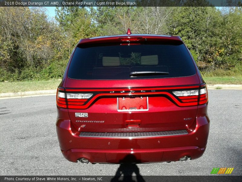 Octane Red Pearl / Light Frost Beige/Black 2018 Dodge Durango GT AWD