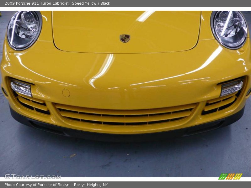 Speed Yellow / Black 2009 Porsche 911 Turbo Cabriolet