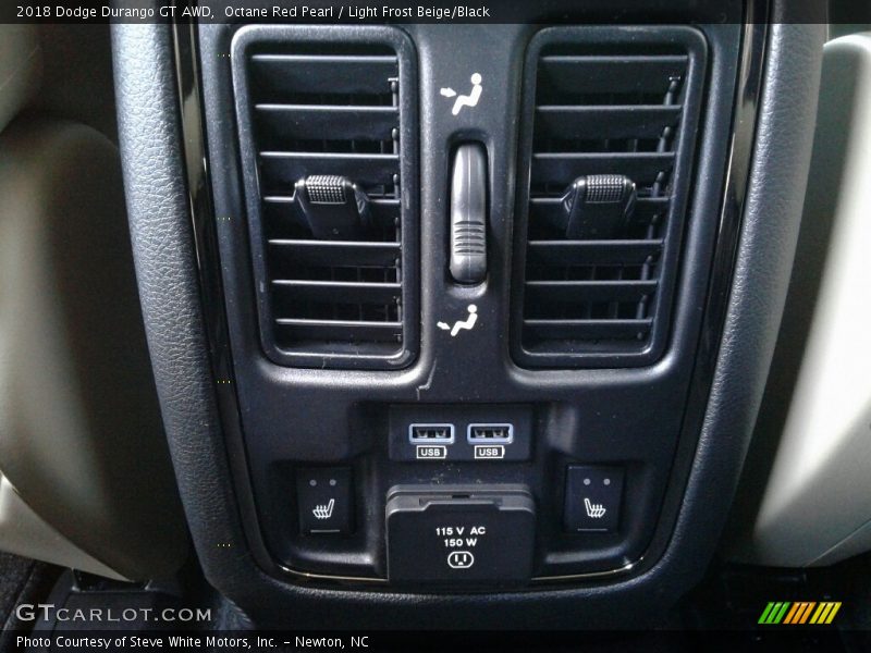 Octane Red Pearl / Light Frost Beige/Black 2018 Dodge Durango GT AWD