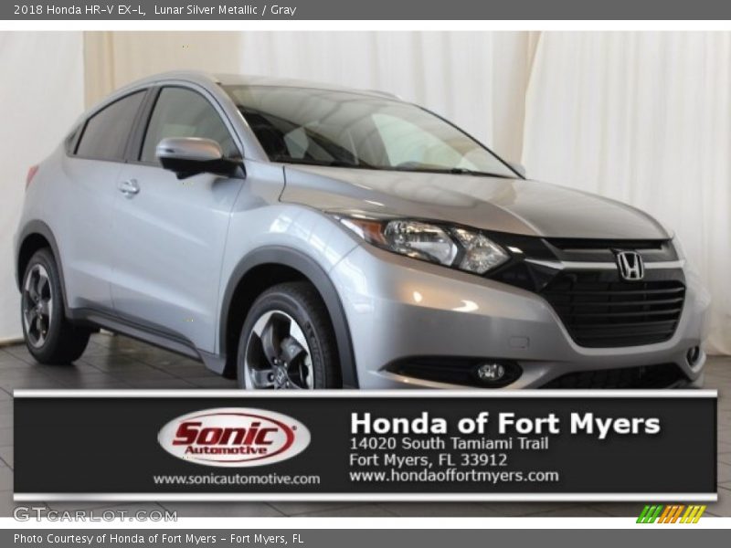 Lunar Silver Metallic / Gray 2018 Honda HR-V EX-L