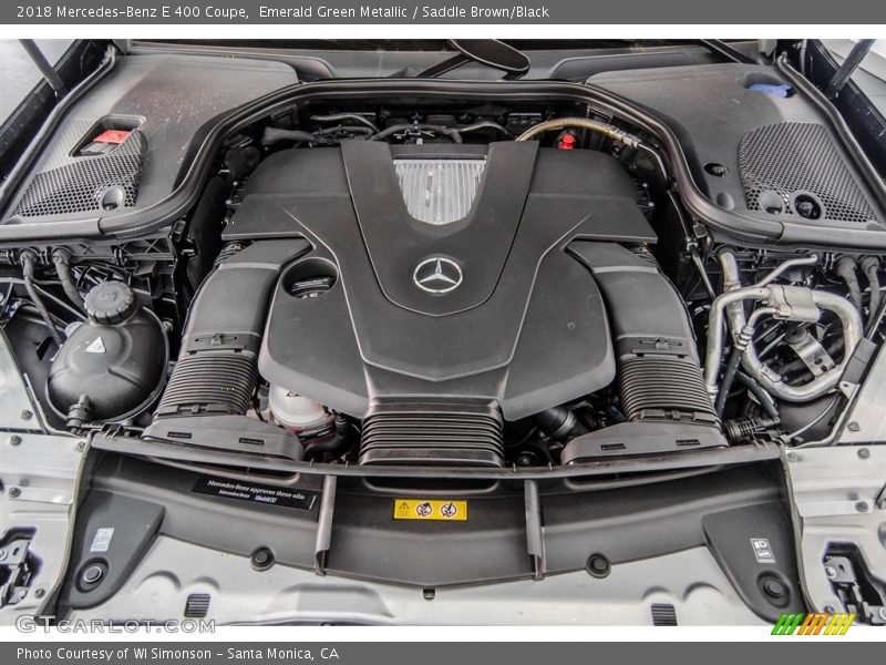 Emerald Green Metallic / Saddle Brown/Black 2018 Mercedes-Benz E 400 Coupe