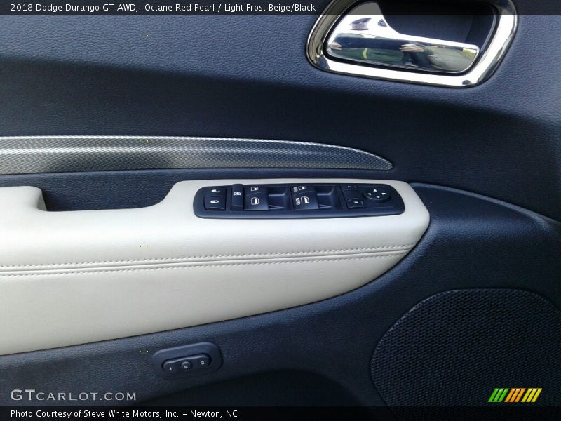 Octane Red Pearl / Light Frost Beige/Black 2018 Dodge Durango GT AWD