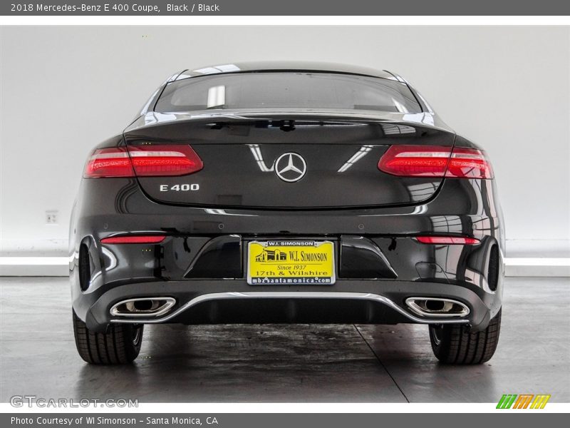 Black / Black 2018 Mercedes-Benz E 400 Coupe