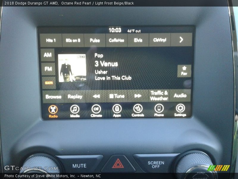 Octane Red Pearl / Light Frost Beige/Black 2018 Dodge Durango GT AWD