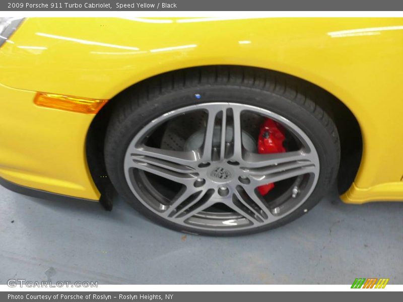 Speed Yellow / Black 2009 Porsche 911 Turbo Cabriolet