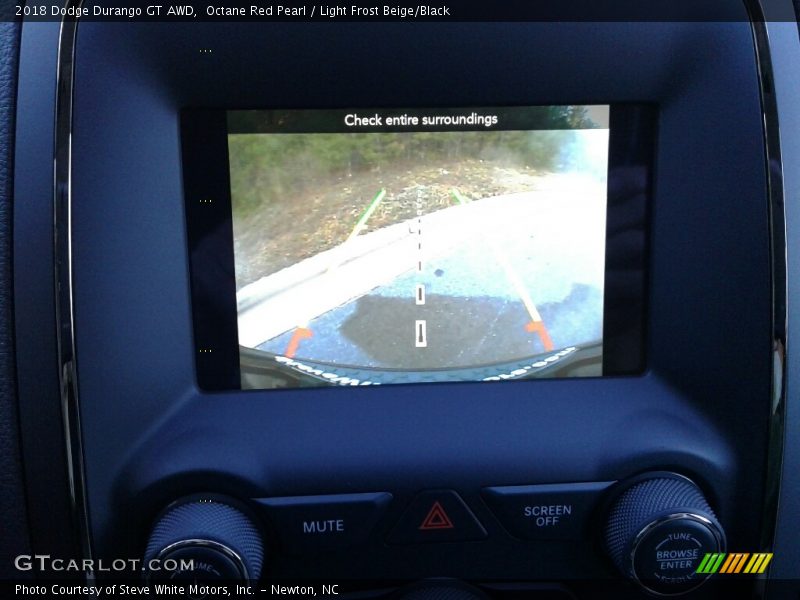 Octane Red Pearl / Light Frost Beige/Black 2018 Dodge Durango GT AWD