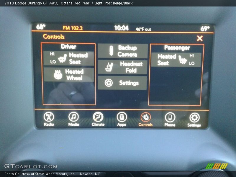 Octane Red Pearl / Light Frost Beige/Black 2018 Dodge Durango GT AWD