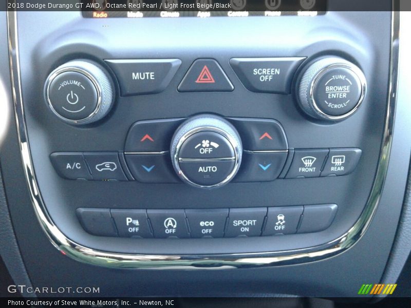 Octane Red Pearl / Light Frost Beige/Black 2018 Dodge Durango GT AWD