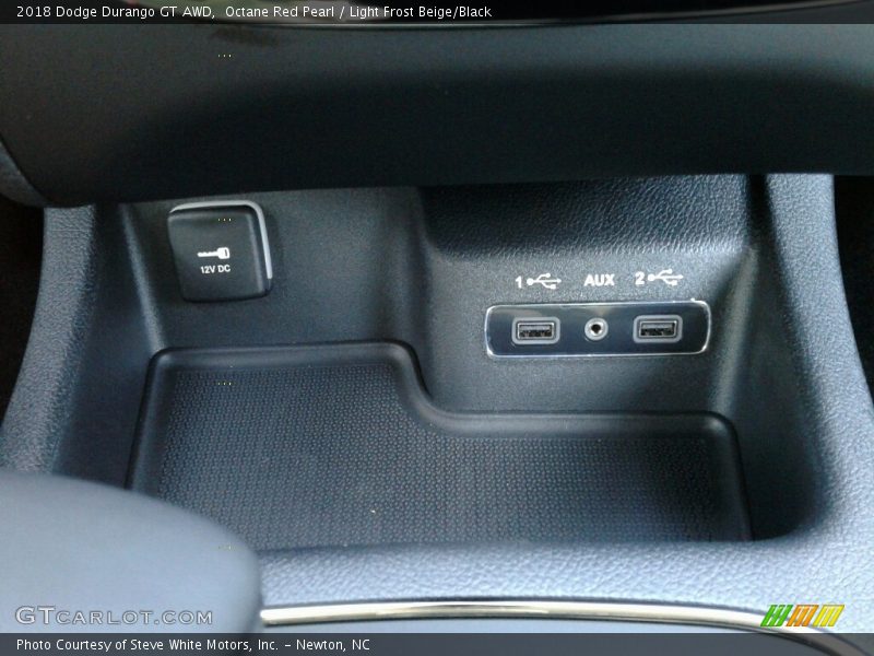 Octane Red Pearl / Light Frost Beige/Black 2018 Dodge Durango GT AWD