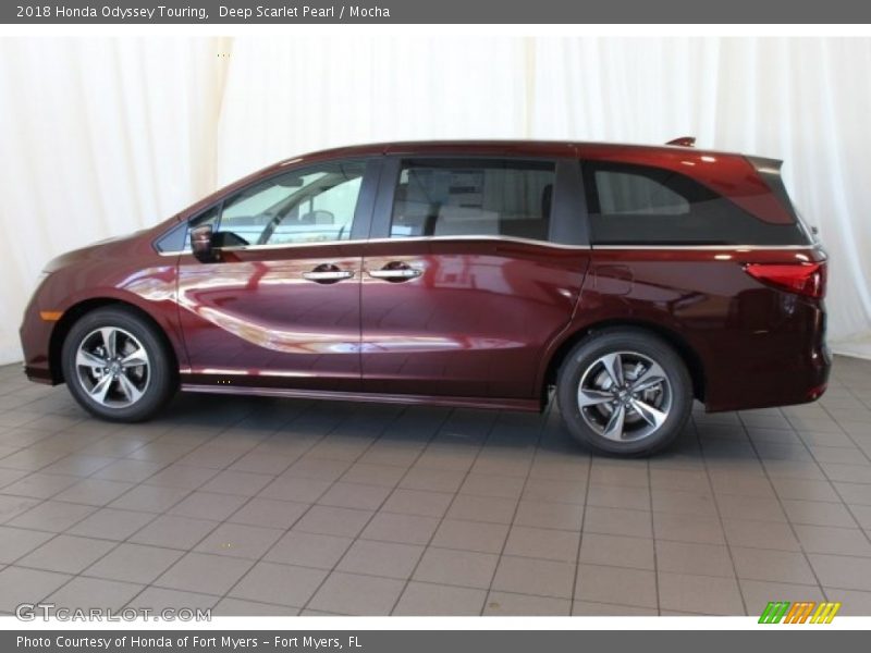 Deep Scarlet Pearl / Mocha 2018 Honda Odyssey Touring