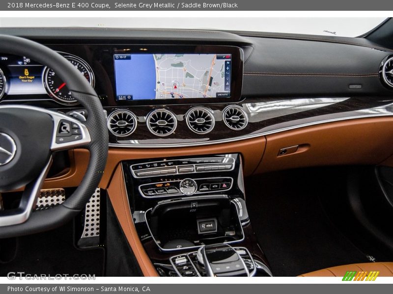 Selenite Grey Metallic / Saddle Brown/Black 2018 Mercedes-Benz E 400 Coupe