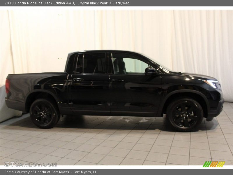Crystal Black Pearl / Black/Red 2018 Honda Ridgeline Black Edition AWD