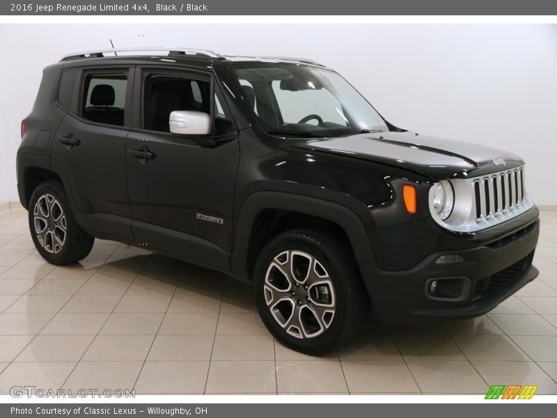 Black / Black 2016 Jeep Renegade Limited 4x4