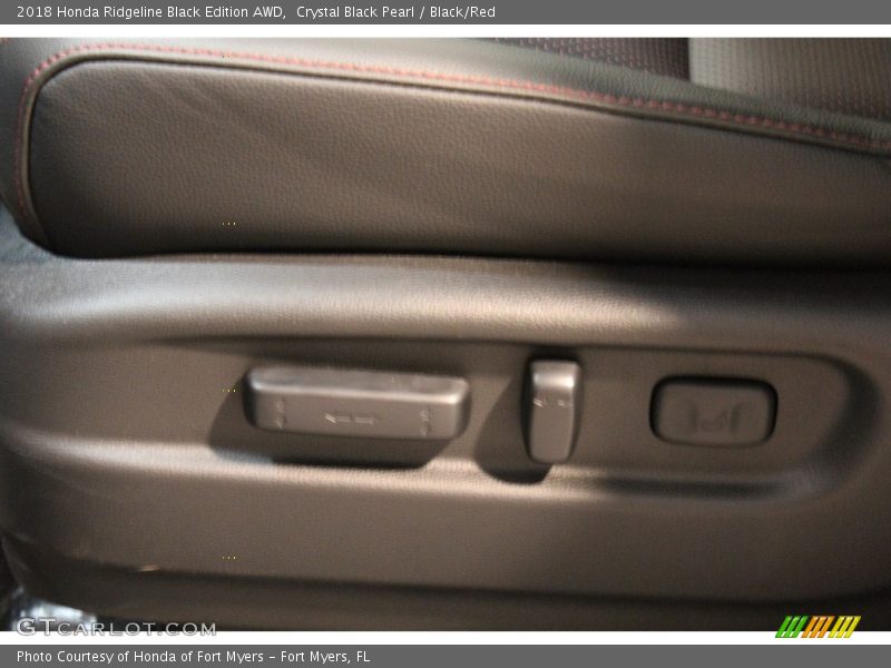 Crystal Black Pearl / Black/Red 2018 Honda Ridgeline Black Edition AWD