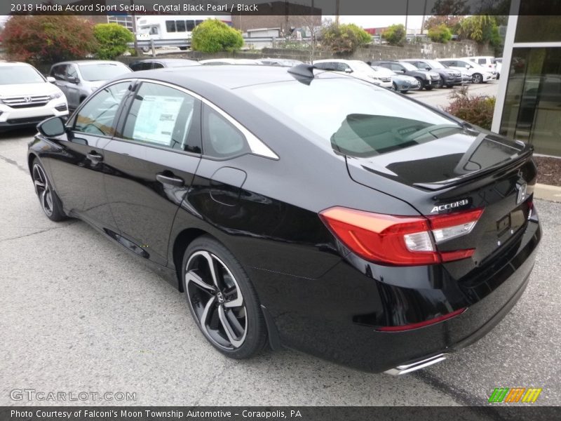 Crystal Black Pearl / Black 2018 Honda Accord Sport Sedan