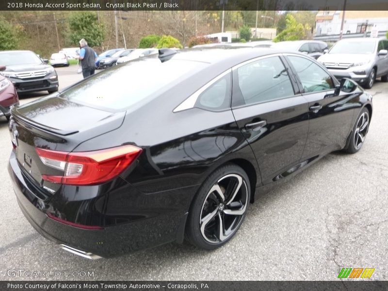 Crystal Black Pearl / Black 2018 Honda Accord Sport Sedan