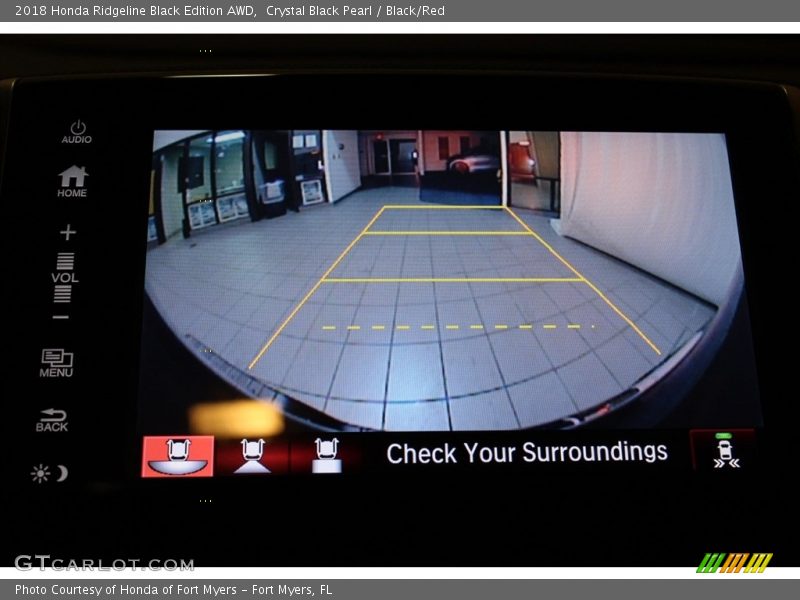 Crystal Black Pearl / Black/Red 2018 Honda Ridgeline Black Edition AWD