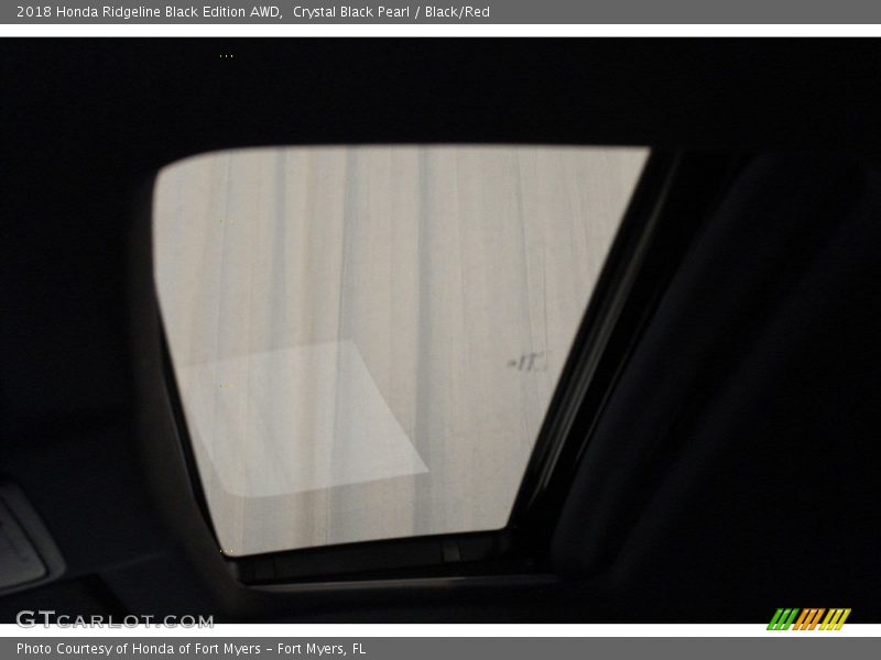 Crystal Black Pearl / Black/Red 2018 Honda Ridgeline Black Edition AWD
