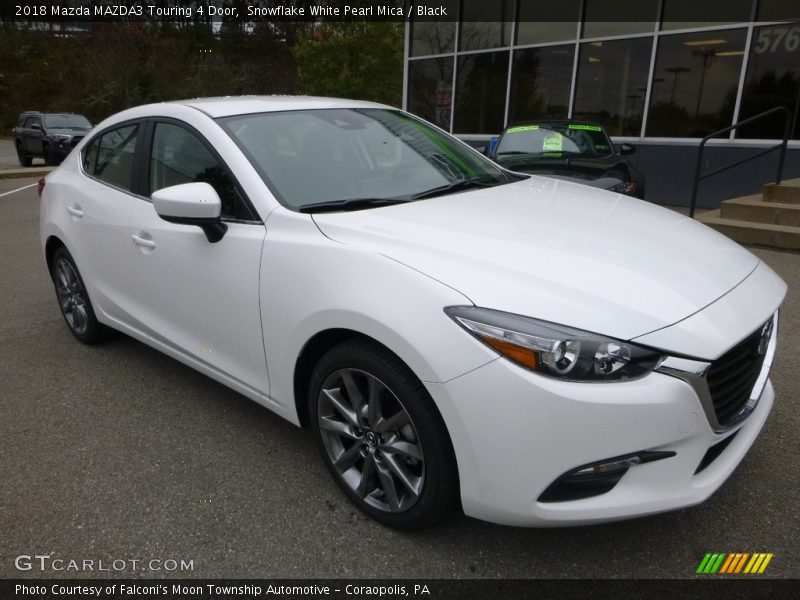 Snowflake White Pearl Mica / Black 2018 Mazda MAZDA3 Touring 4 Door