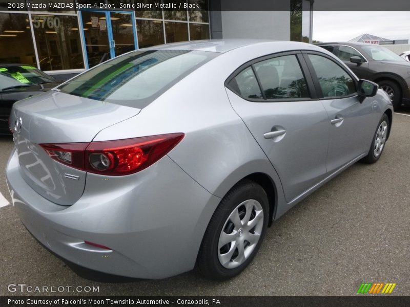 Sonic Silver Metallic / Black 2018 Mazda MAZDA3 Sport 4 Door