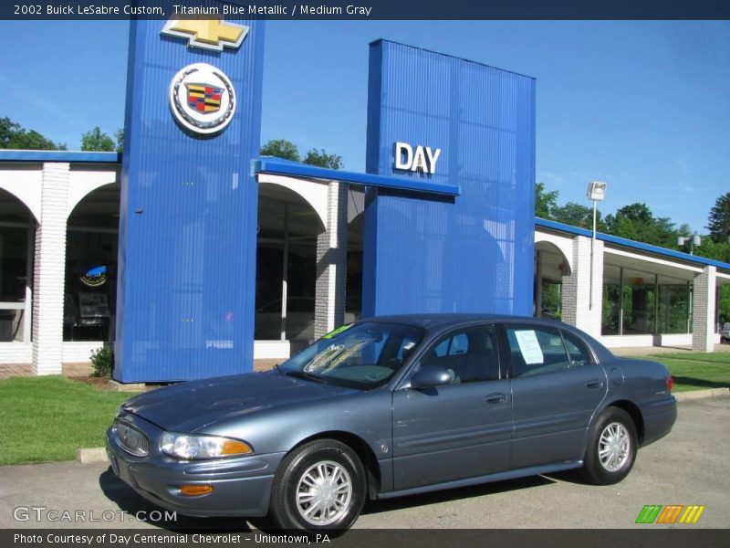 Titanium Blue Metallic / Medium Gray 2002 Buick LeSabre Custom