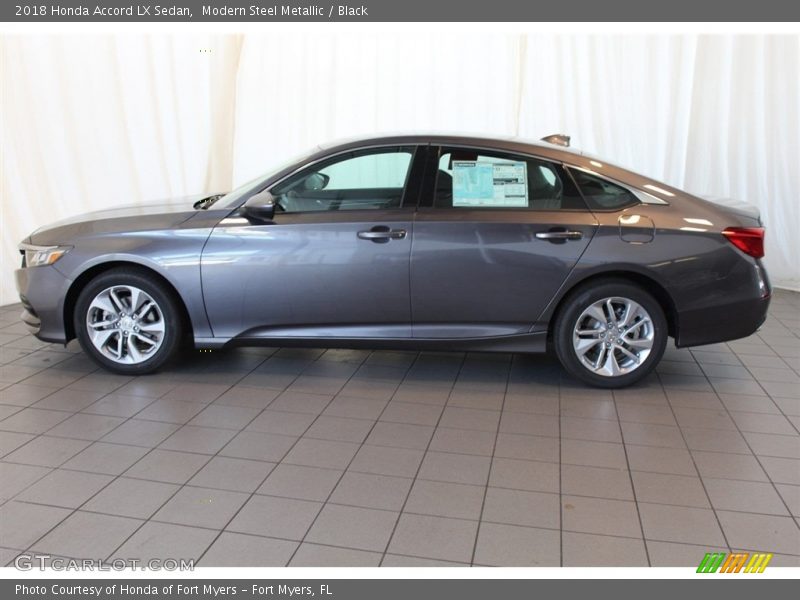 Modern Steel Metallic / Black 2018 Honda Accord LX Sedan