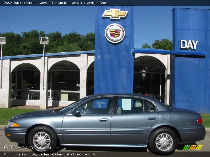 Titanium Blue Metallic / Medium Gray 2002 Buick LeSabre Custom