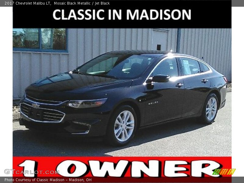 Mosaic Black Metallic / Jet Black 2017 Chevrolet Malibu LT