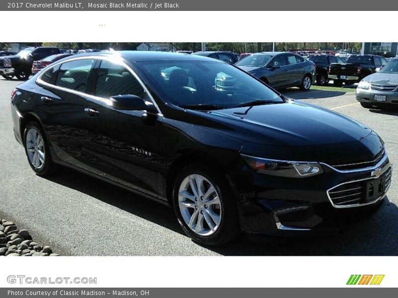 Mosaic Black Metallic / Jet Black 2017 Chevrolet Malibu LT