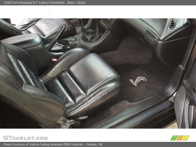 Black / Black 1998 Ford Mustang SVT Cobra Convertible