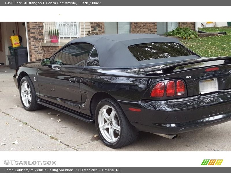 Black / Black 1998 Ford Mustang SVT Cobra Convertible