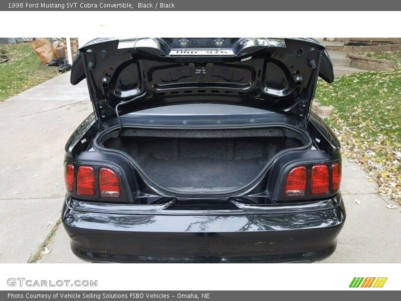 Black / Black 1998 Ford Mustang SVT Cobra Convertible