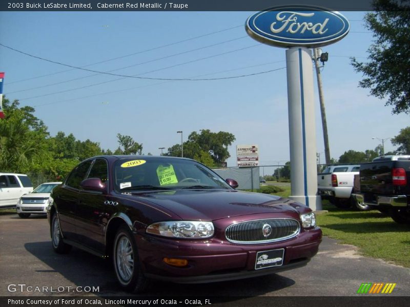 Cabernet Red Metallic / Taupe 2003 Buick LeSabre Limited