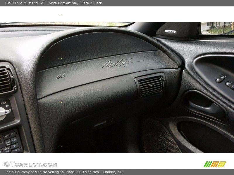 Black / Black 1998 Ford Mustang SVT Cobra Convertible