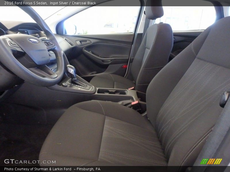 Ingot Silver / Charcoal Black 2016 Ford Focus S Sedan