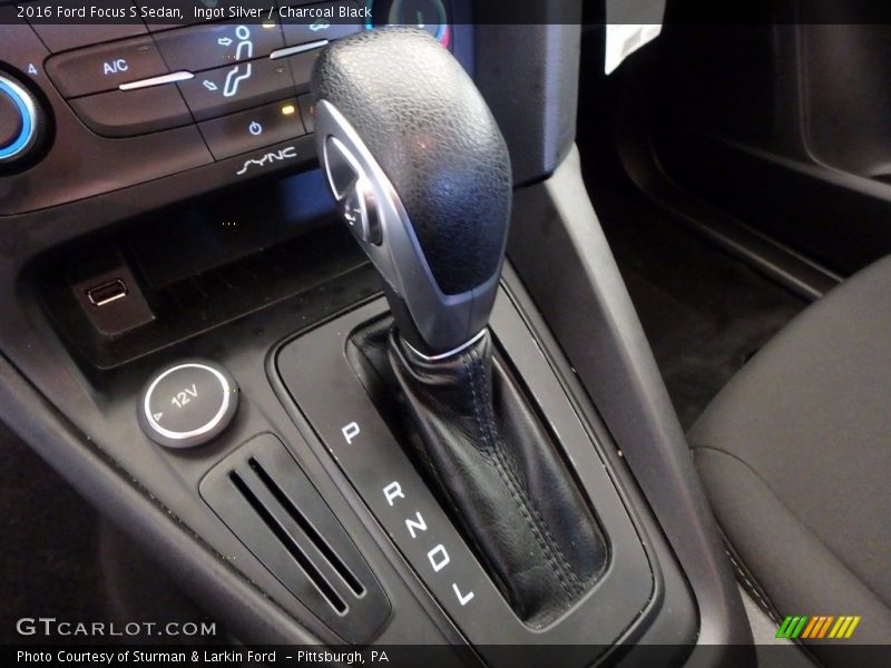 Ingot Silver / Charcoal Black 2016 Ford Focus S Sedan