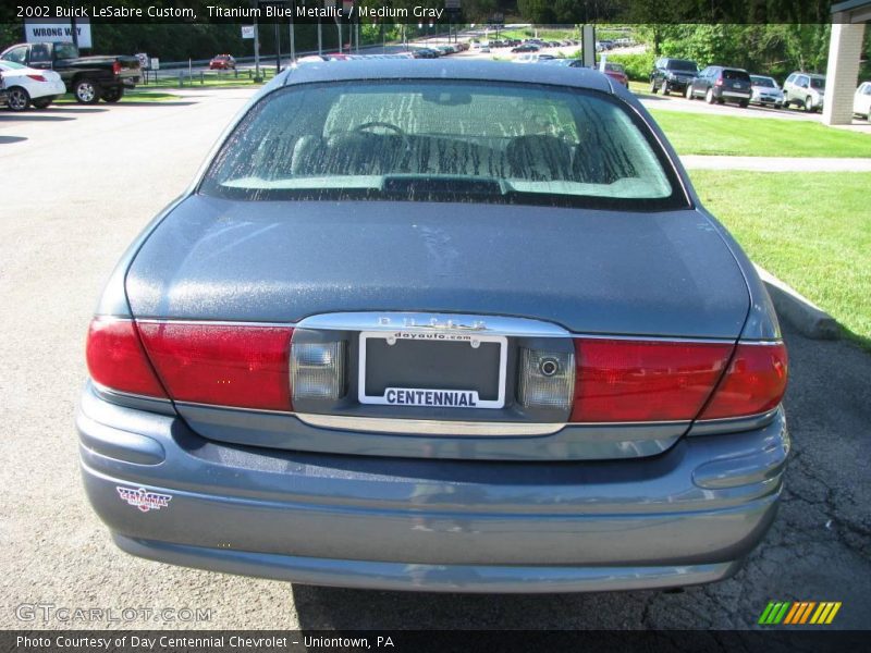 Titanium Blue Metallic / Medium Gray 2002 Buick LeSabre Custom