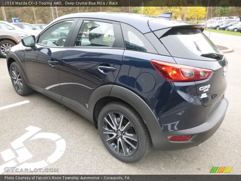 Deep Crystal Blue Mica / Black 2018 Mazda CX-3 Touring AWD