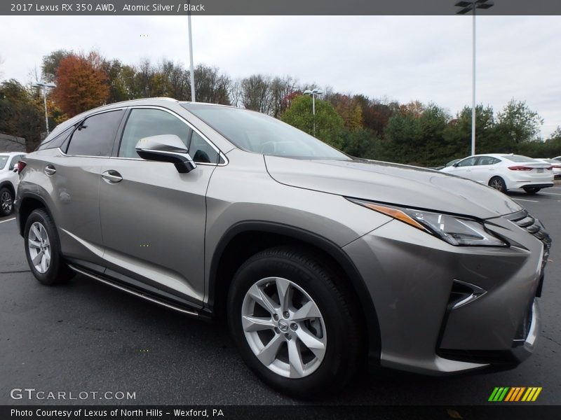 Atomic Silver / Black 2017 Lexus RX 350 AWD